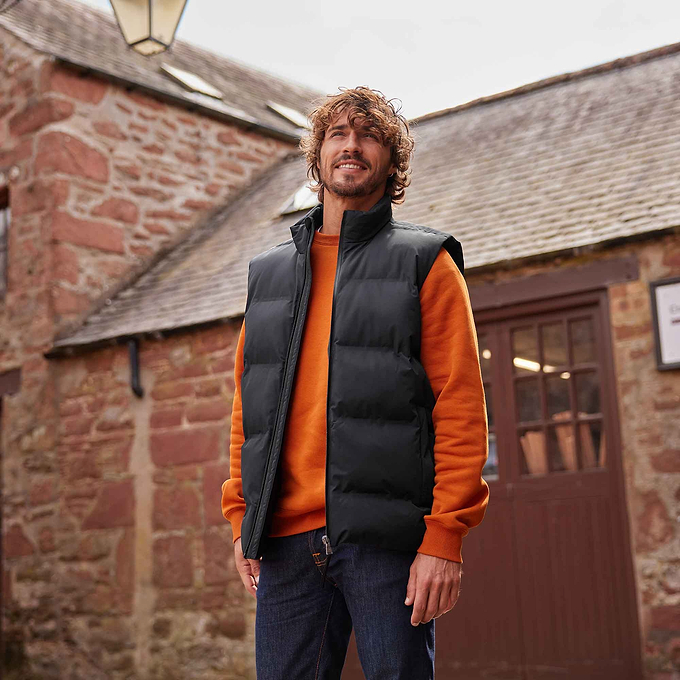Arton Mens Shower and Wind Resistant Insulated Gilet - Black