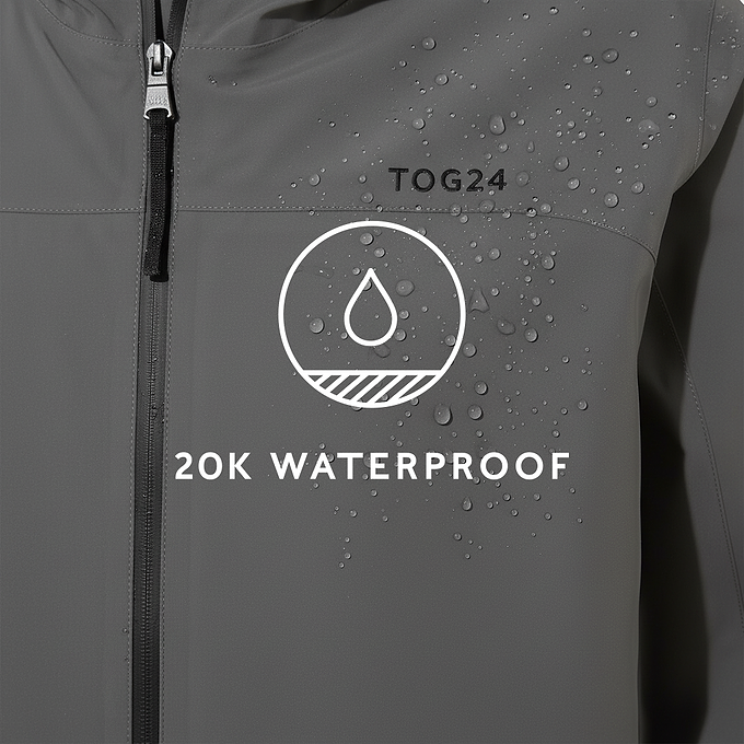 Bowston Mens Performance Waterproof Jacket - Soot Grey