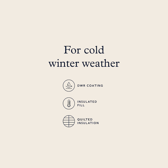 Buckley Mens Corduroy Padded Coat - Chestnut Brown