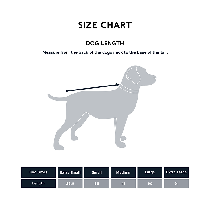 Fetch Padded Dog Coat - Faded Khaki/Dark Indigo/Optic White