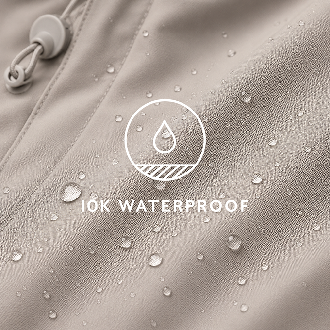 Dalton Womens Longline Waterproof Insulated Coat - Dark Taupe