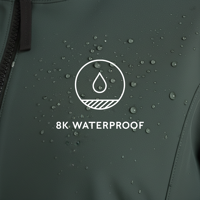 Enya Womens Longline Waterproof Softshell Jacket - Racing Green