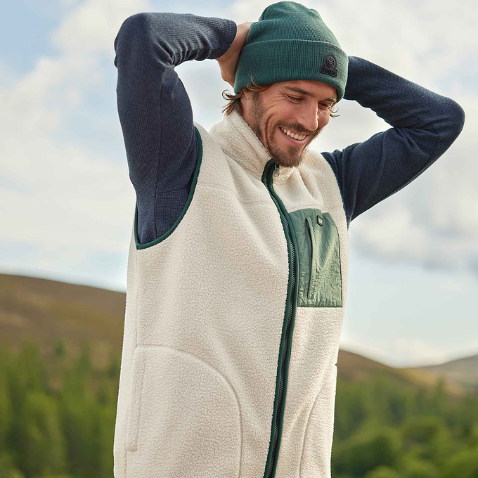 Evan Mens Sherpa Gilet - Warm Cloud