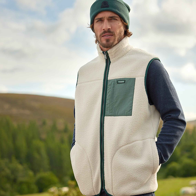 Evan Mens Sherpa Gilet - Warm Cloud