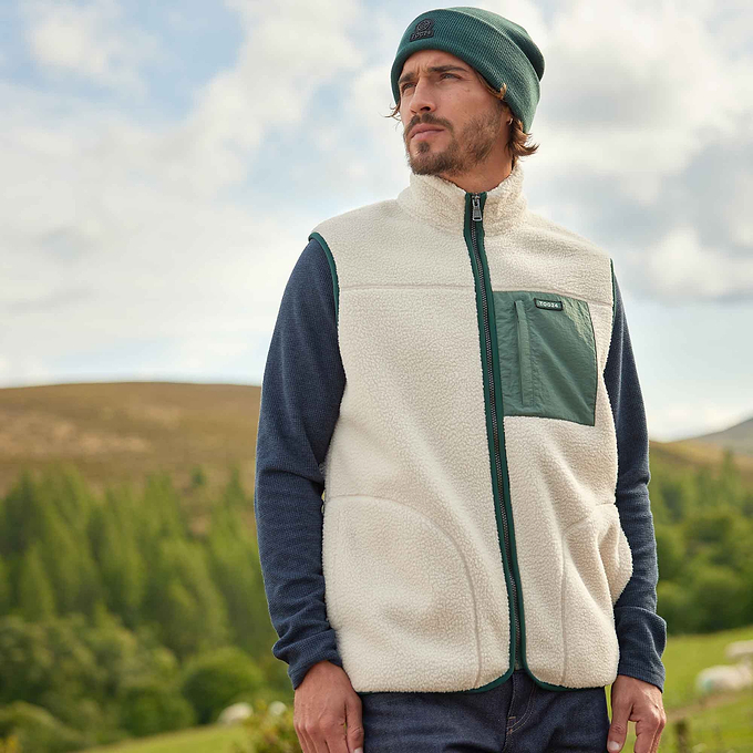 Evan Mens Sherpa Gilet - Warm Cloud