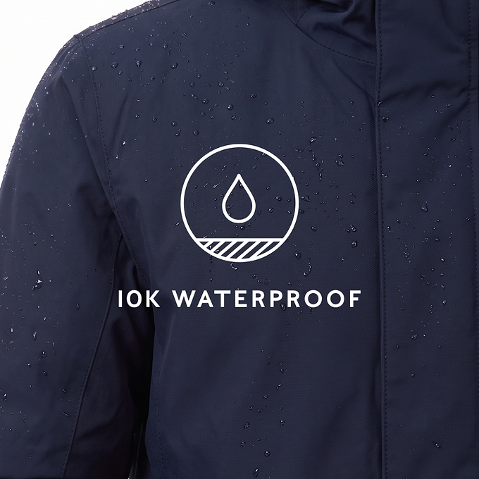 Harris Mens Waterproof Insulated Parka - Dark Marine