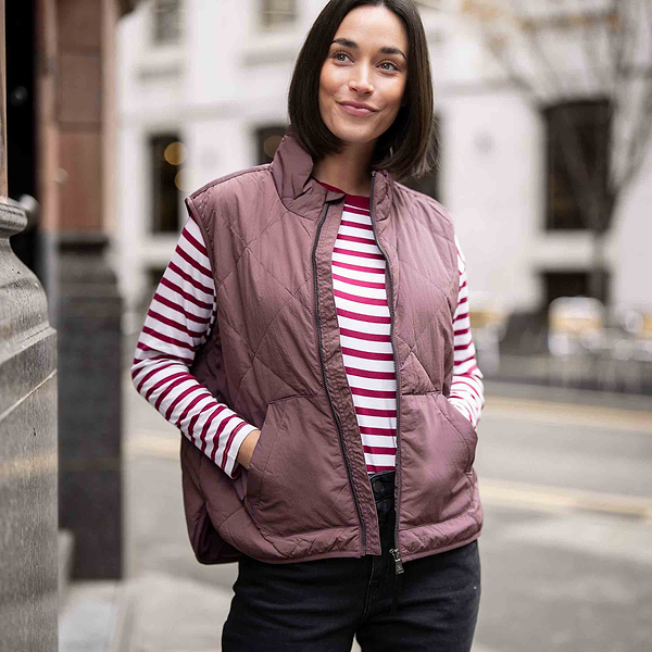 Juni Women's Winter Gilet in Dark Mauve | TOG24