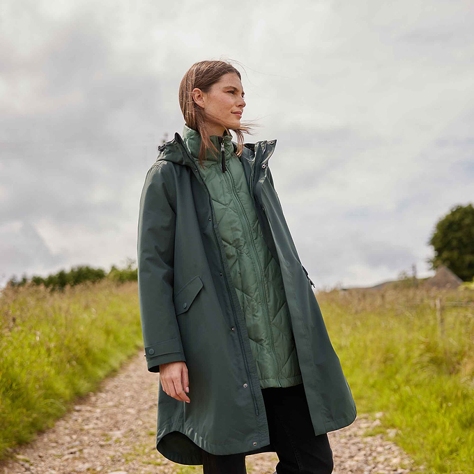 Lyra Womens Waterproof 3in1 Jacket - Racing Green