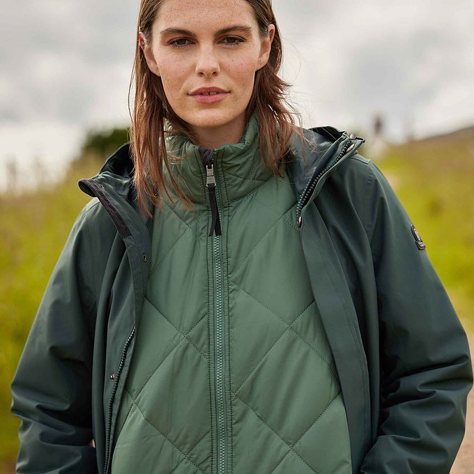 Lyra Womens Waterproof 3in1 Jacket - Racing Green