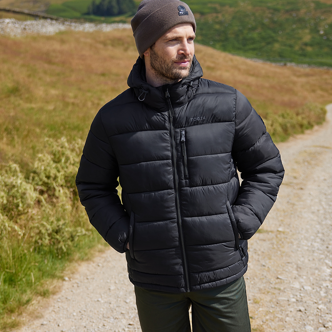 Maloney Mens Wind Resistant Insulated Jacket - Black
