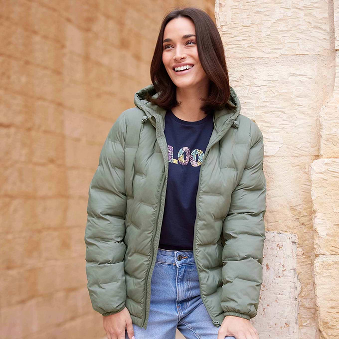 Palmer Womens Shower Resistant Insulated Jacket - Faded Khaki