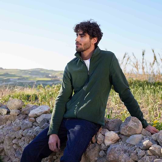 Revive Mens Fleece Jacket - Racing Green