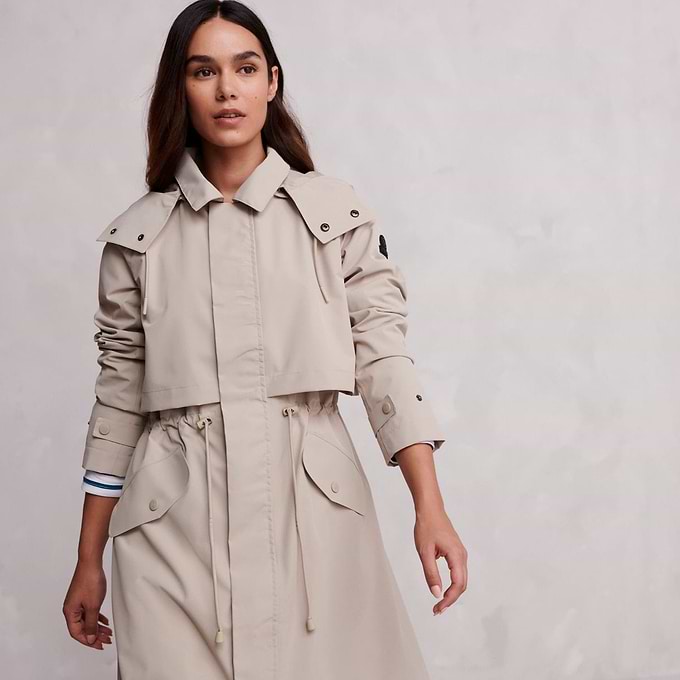 Alva Womens Waterproof Trench Coat - Taupe
