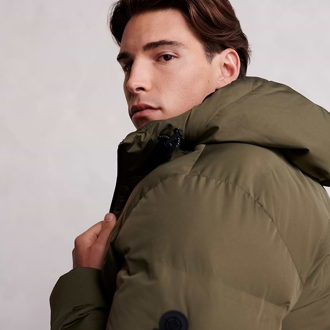 Brinkley Mens Parka - Khaki