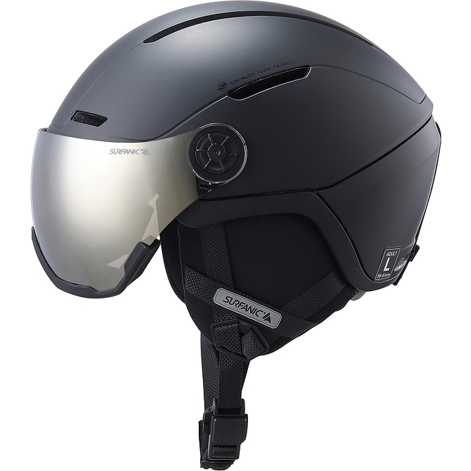 Surfanic Halo Visor Helmet - Black
