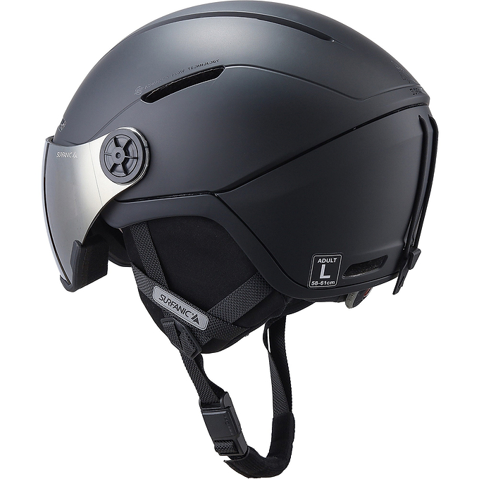 Surfanic Halo Visor Helmet - Black