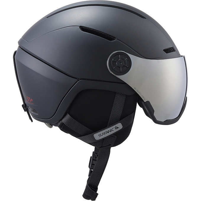 Surfanic Halo Visor Helmet - Black
