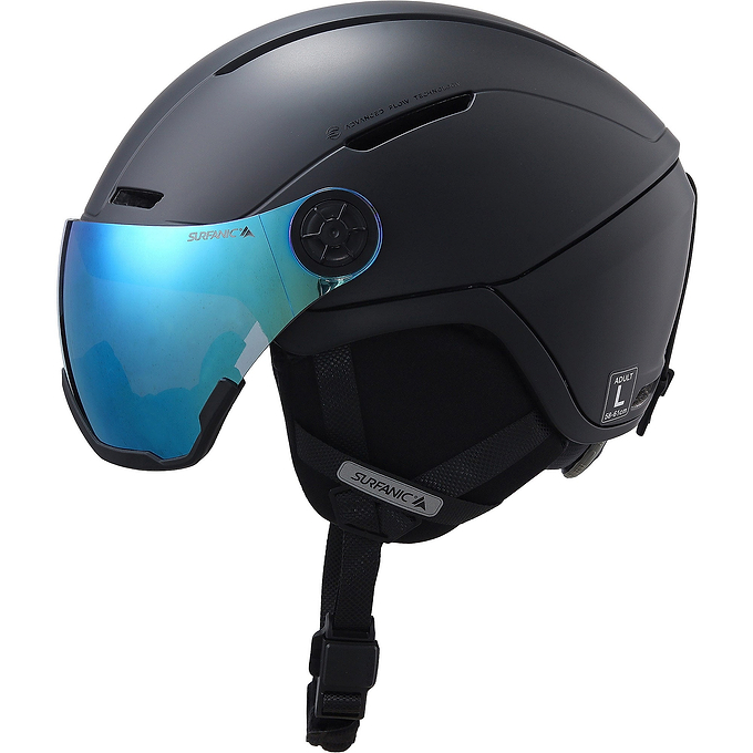Surfanic Halo Visor Helmet - Jet Black