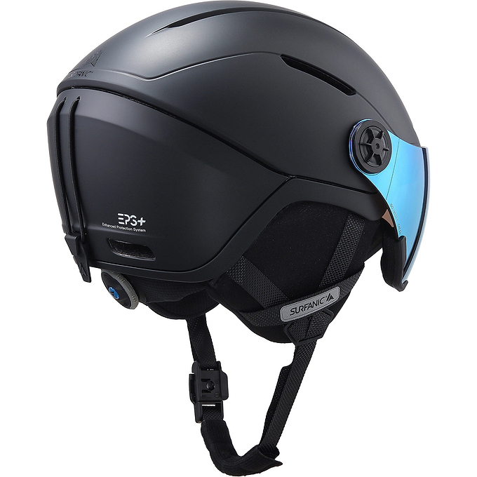 Surfanic Halo Visor Helmet - Jet Black