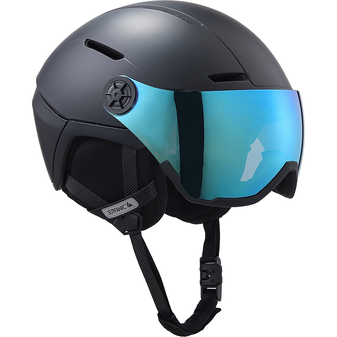 Surfanic Halo Visor Helmet - Jet Black