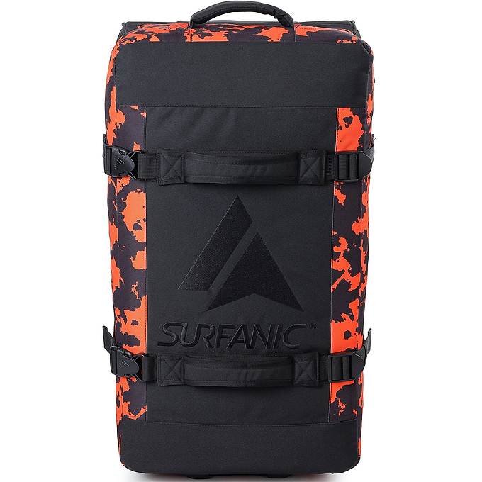 Surfanic Maxim 3.0 120L Roller Bag - Orange Map