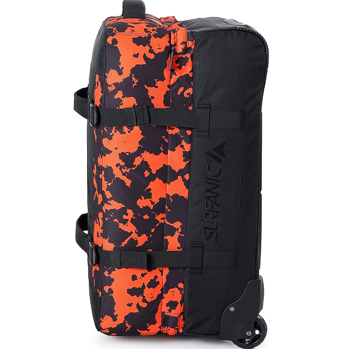 Surfanic Maxim 3.0 120L Roller Bag - Orange Map