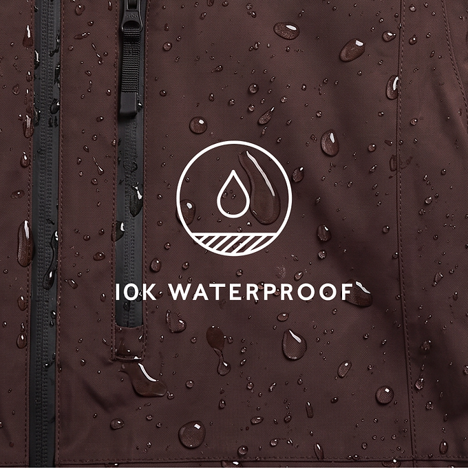 Samoens Mens Waterproof Ski Jacket - Chocolate Brown