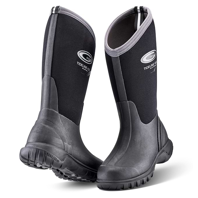 Grubs Boots Tideline Wellies Unisex - Black