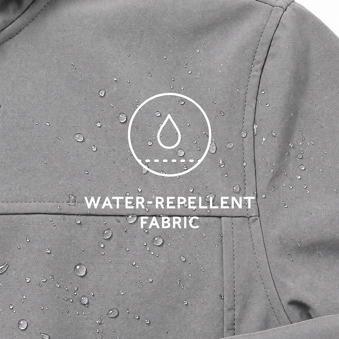 Feizor Mens Shower Resistant Softshell Jacket - Dark Grey Marl