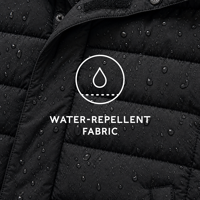 Wyness Womens Shower Resistant Insulated Jacket - Black