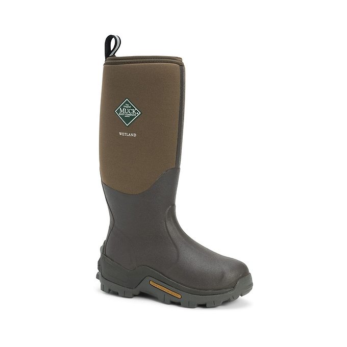 Muck Boots Wetland Hi Patterned Unisex Wellington - Bark