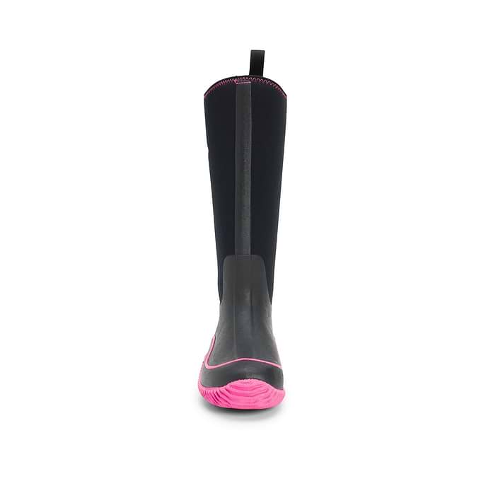 Muck Boots Hale Pull On Womens Wellington - Black/Pink