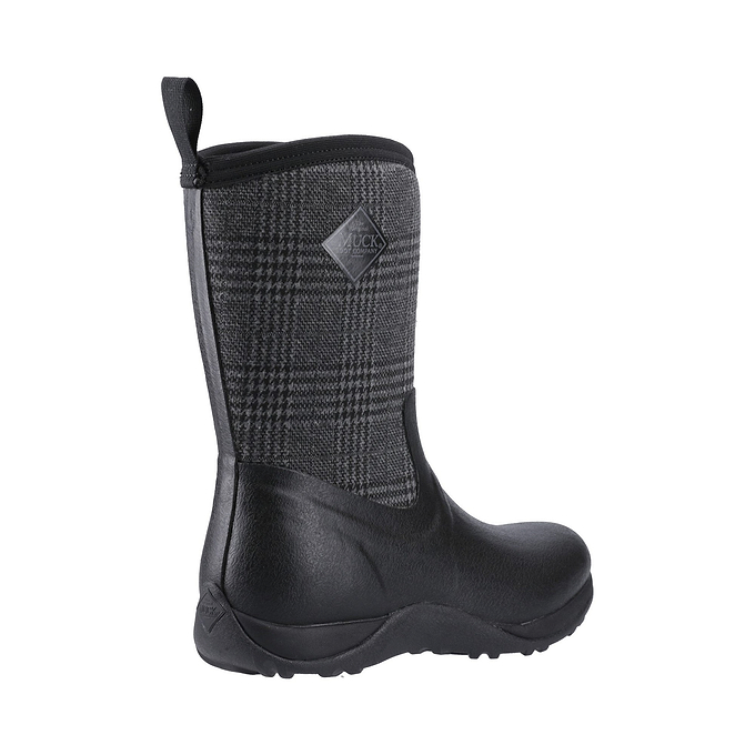 Muck Boots Arctic Weekend Pull On Wellington Boot Womens - Black/Plaid