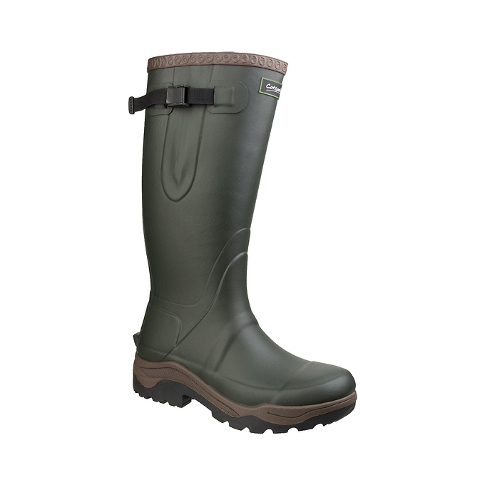 Cotswold Compass Unisex Neoprene Rubber Wellington - Green
