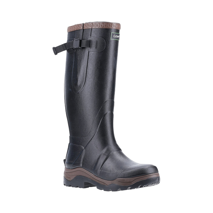 Cotswold Compass Unisex Neoprene Rubber Wellington - Black