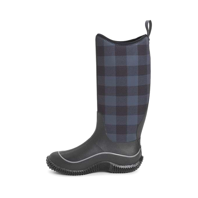 Muck Boots Hale Womens Wellington - Black/Grey Plaid