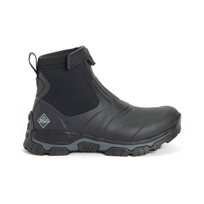 Muck Boots Apex Mid Zip Mens Wellingtons - Black/Dark Shadow