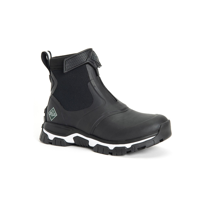 Muck Boots Apex Mid Zip Womens Wellington - Black/White