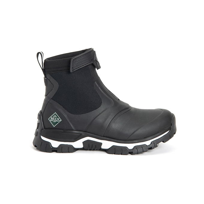 Muck Boots Apex Mid Zip Womens Wellington - Black/White