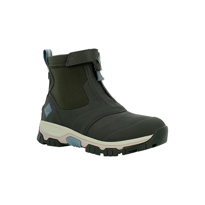 Muck Boots Apex Mid Zip Womens Wellington - Moss