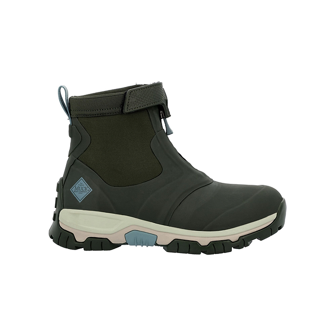Muck Boots Apex Mid Zip Womens Wellington - Moss
