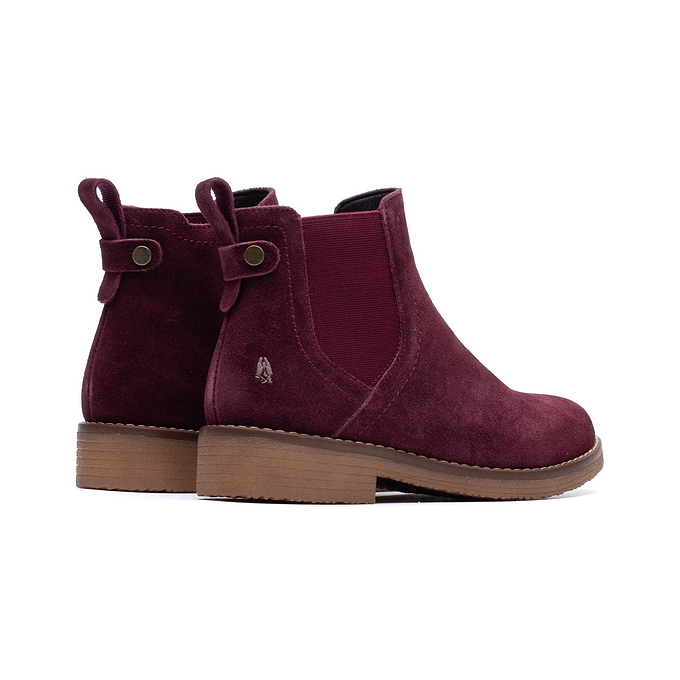 Hush Puppies Maddy Womens Ankle Boots - Plum