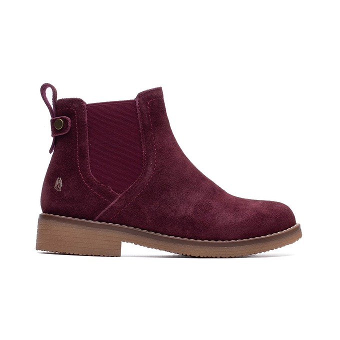 Hush Puppies Maddy Womens Ankle Boots - Plum
