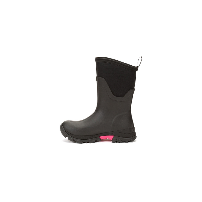 Muck Boots Arctic Ice Mid Womens Wellingtons - Black/Hot Pink