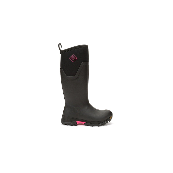 Muck Boots Arctic Ice Tall Womens Wellingtons - Black/Hot Pink