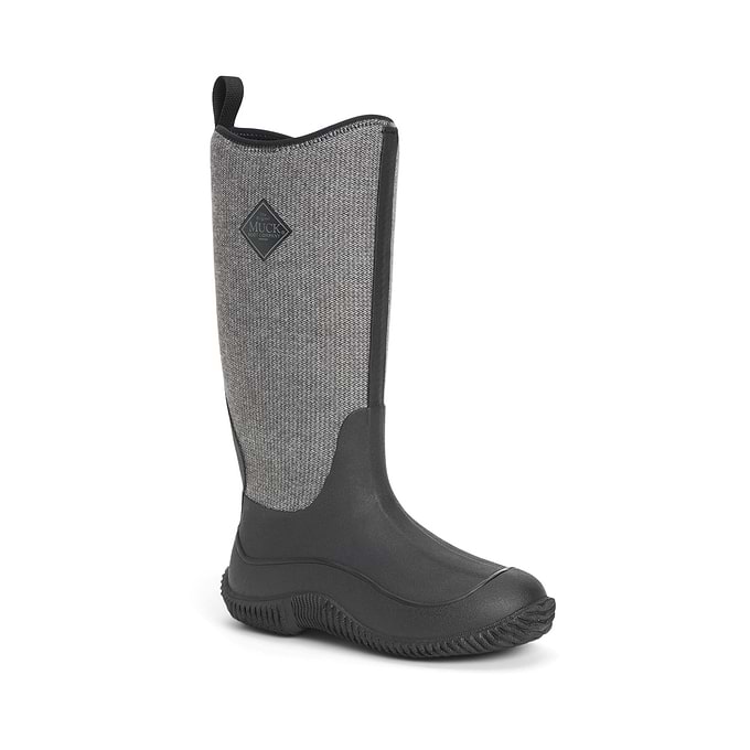 Muck Boots Hale Womens Wellington - Black/Fuzzy Herringbone