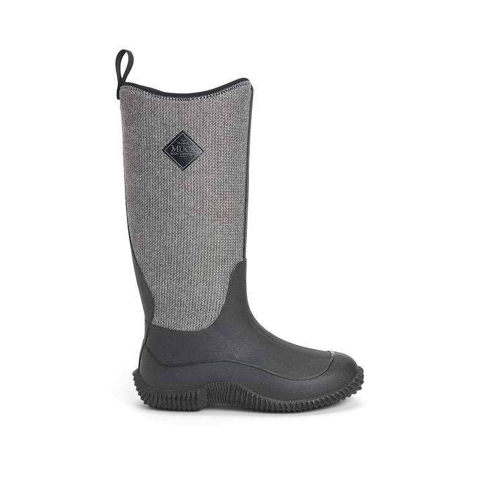 Muck Boots Hale Womens Wellington - Black/Fuzzy Herringbone