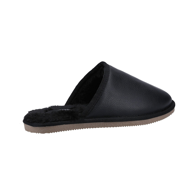 Hush Puppies Coady Leather Slipper Mens - Black