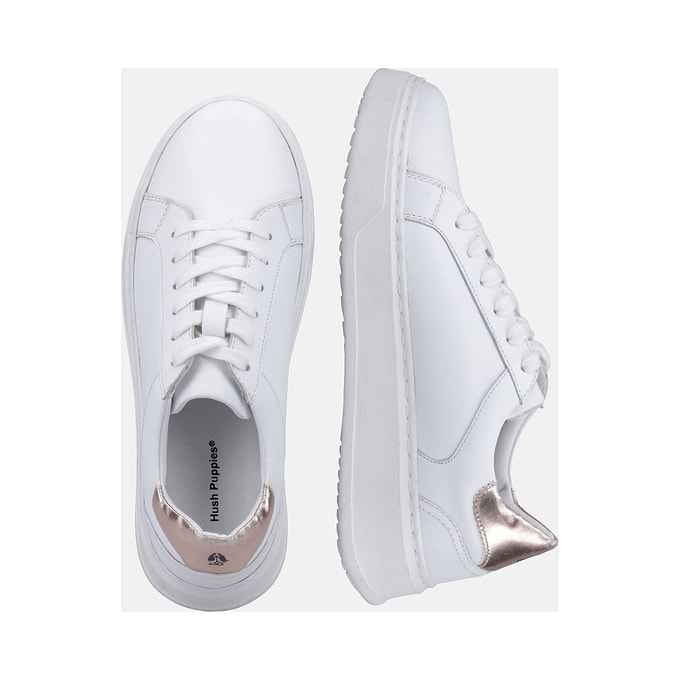 Hush Puppies Camille Lace Cupsole - White