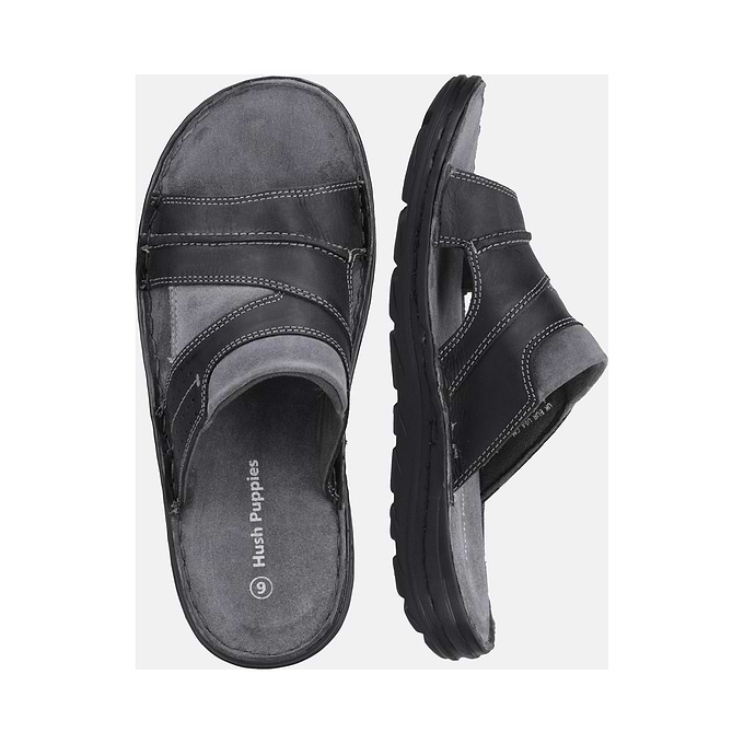 Hush Puppies Archer Mens Mule Sandal - Black